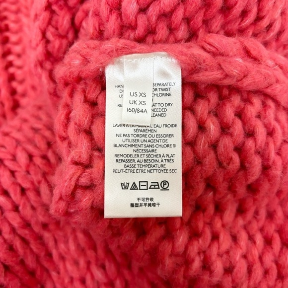 Free People Be There Chunky Knit Pullover in Coral Size XS - Picture 8 of 11